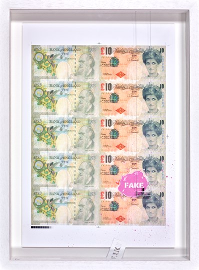 Di-Fake Tenner, PW Sheet by Roy's People - 3D Miniature Installation
